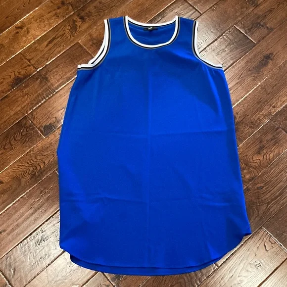 ABS Allen Schwartz | Dresses | Abs By Allen Schwartz Blue Basketball Style Jersey  Dress Size Xxl Used | Poshmark